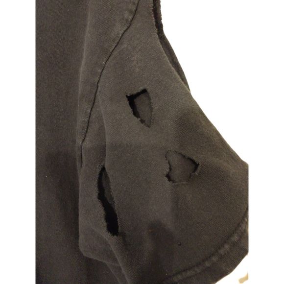 Marvel cropped women's small black tank top. 1 mil a merc. Spiderman. - Picture 4 of 4